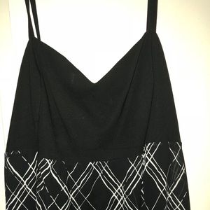 Blacks & white high low dress